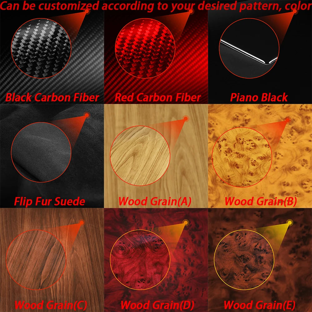 Bande décorative de coffre arrière en fibre de carbone pour Mercedes-Benz