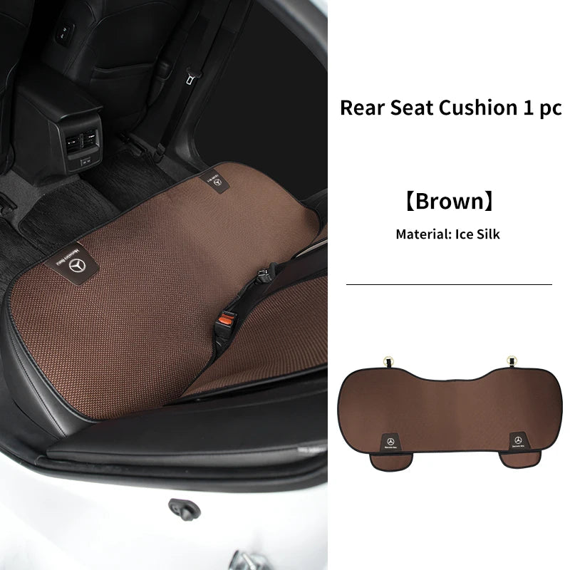 Coussin de siège auto antidérapant en soie glacée pour Mercedes-Benz