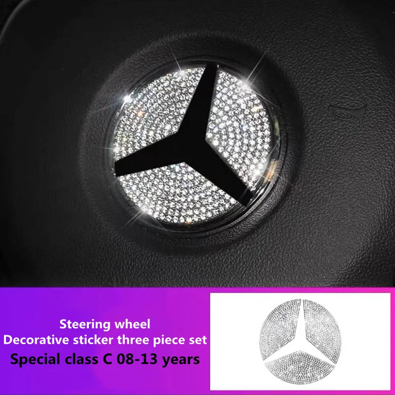 Autocollants décoratifs en cristal pour intérieur Mercedes-Benz W204/W205
