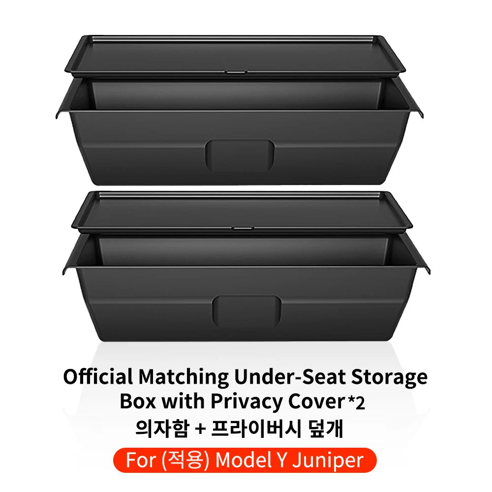 Boîte de rangement cachée sous siège pour Tesla Model Y