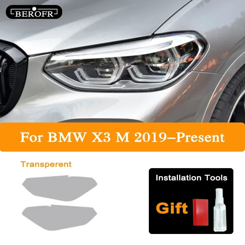 Film protecteur phare avant fumé ou transparent pour BMW