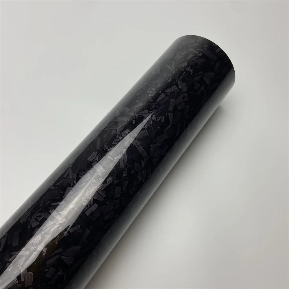 Film vinyle carbone forgé noir premium