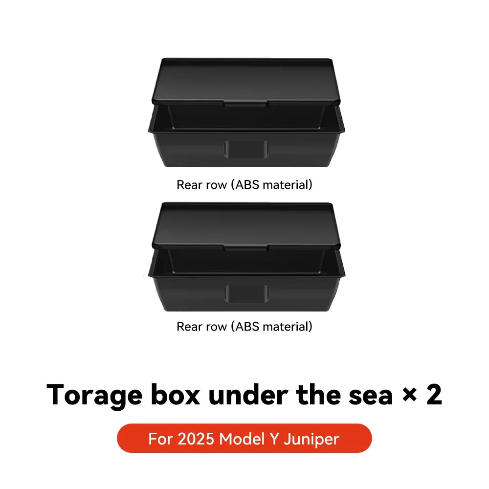 Boîte de rangement cachée sous siège pour Tesla Model Y