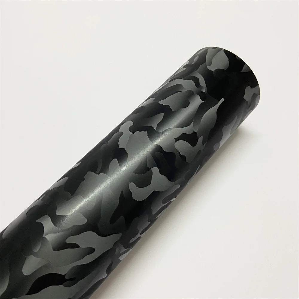 Film vinyle carbone forgé noir premium