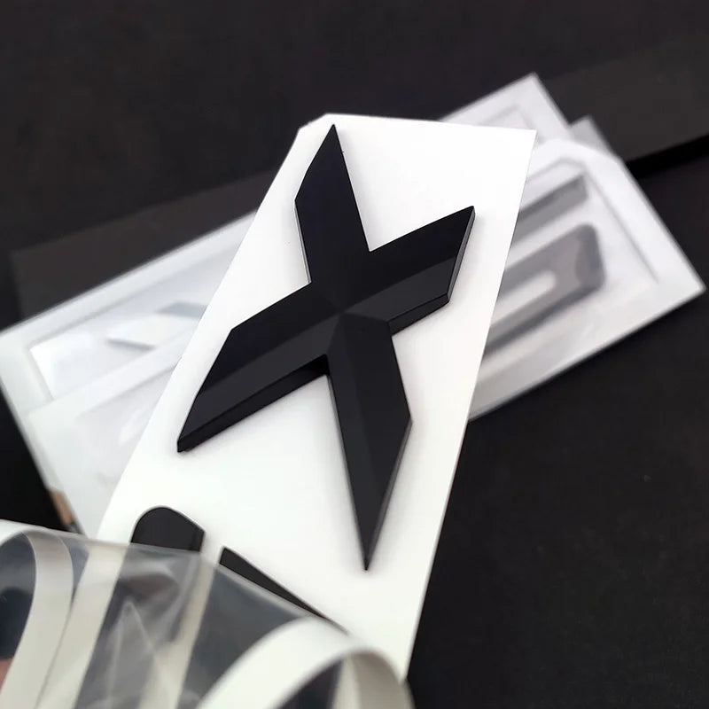 Logo Arrière BMW X5 Noir Mat 3D