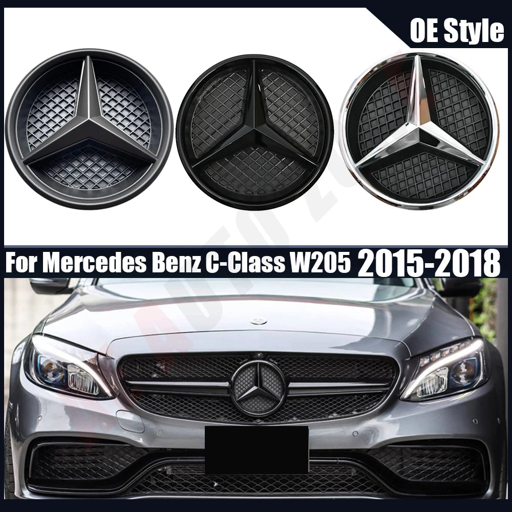 Emblème avant étoile chrome pour Mercedes-Benz C-Class