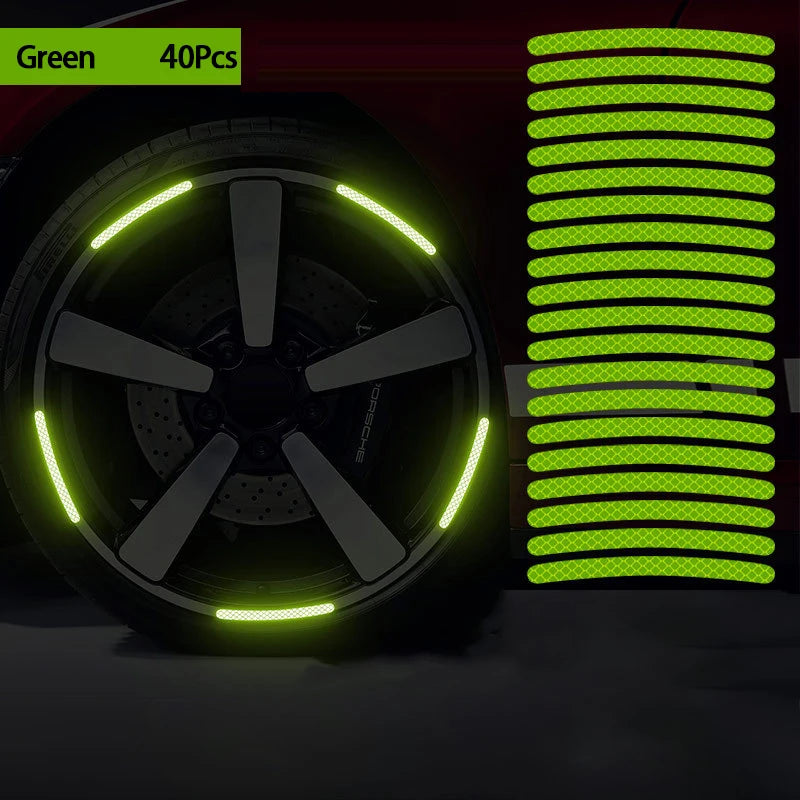 Lot de 40 stickers pour jantes – voiture, moto et vélo