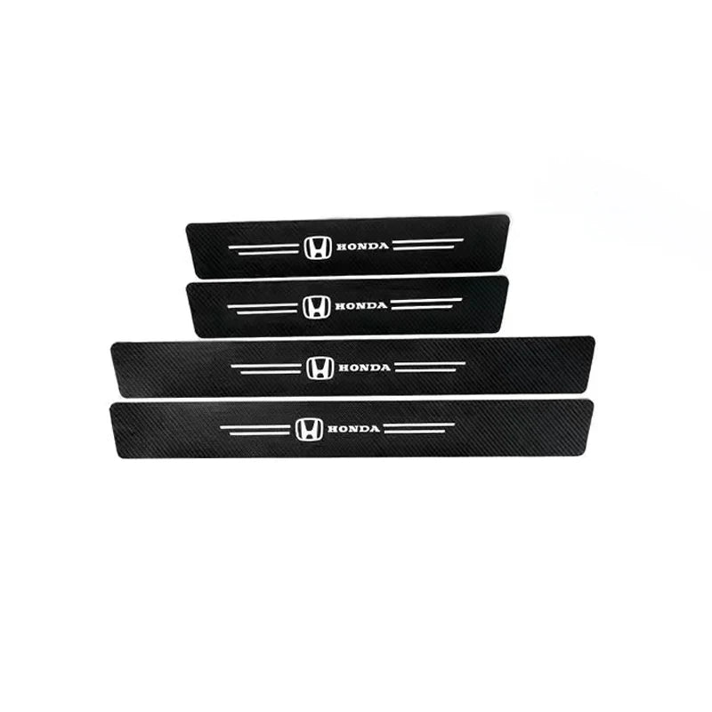 Lot de 4 protections seuil de porte carbone pour Honda