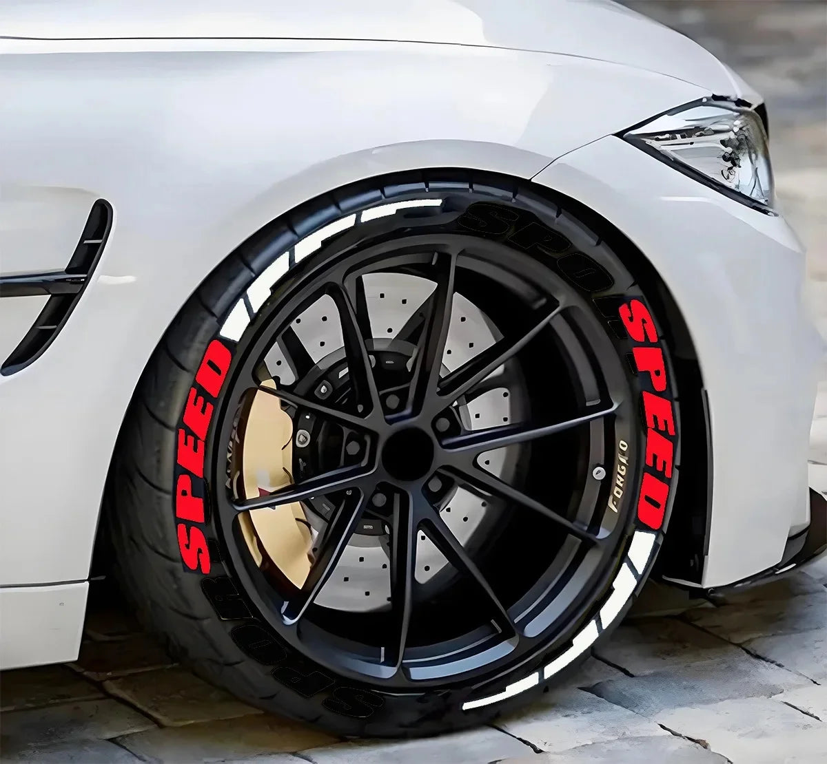 Stickers lettres pour pneus – Décoration et personnalisation DIY pour voiture