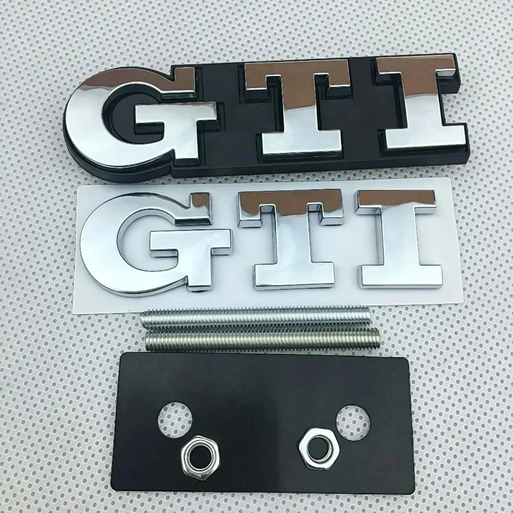 Emblèmes Métal 3D GTI pour VW Golf