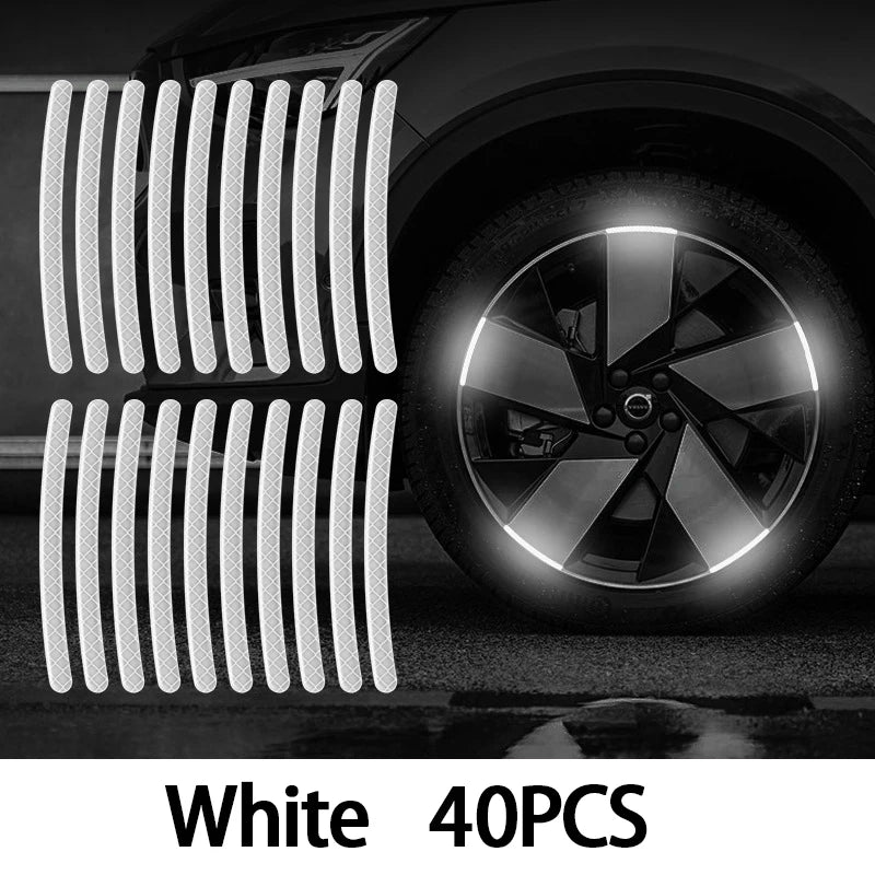 Lot de 40 stickers pour jantes – voiture, moto et vélo