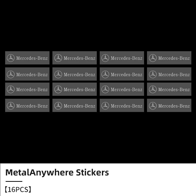 3D Metal Logo Letter Stickers for Mercedes Benz