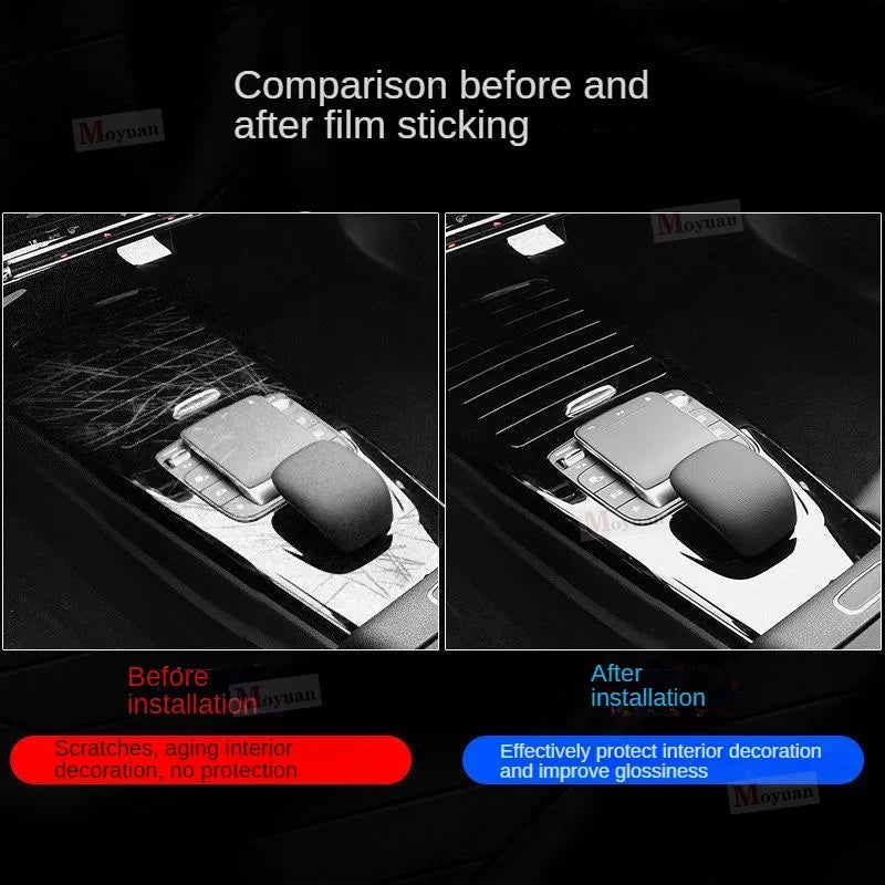Film protecteur TPU transparent pour intérieur Mercedes-Benz – Protection écran et panneau de navigation