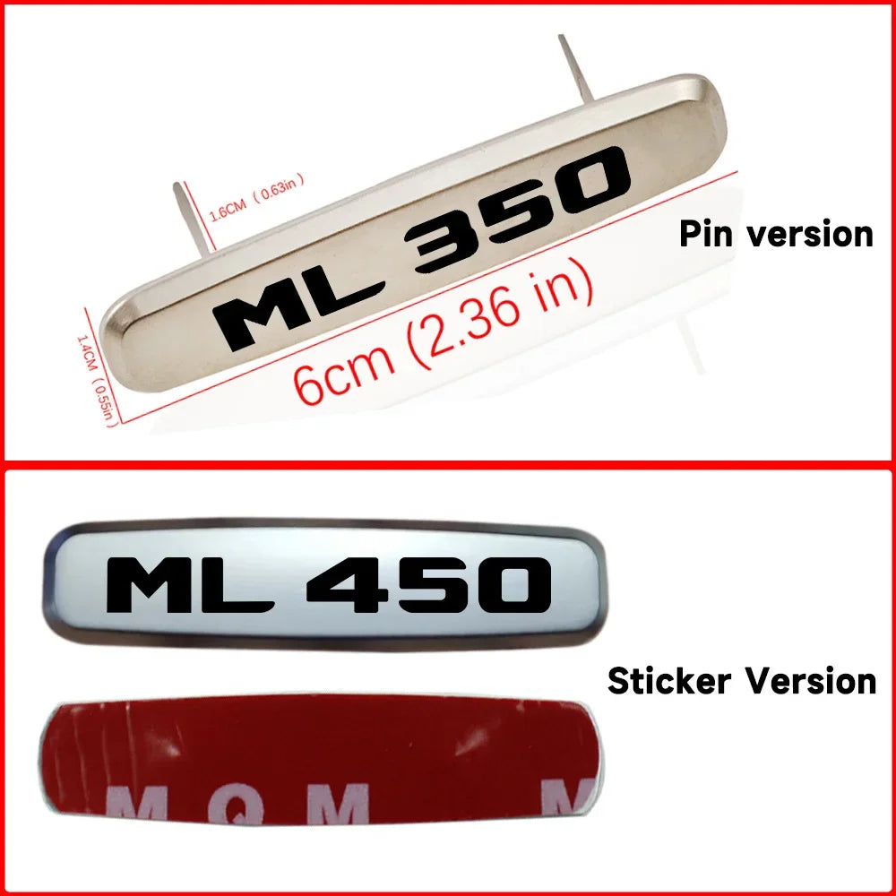 Emblème métallique autocollant pour siège Mercedes-Benz