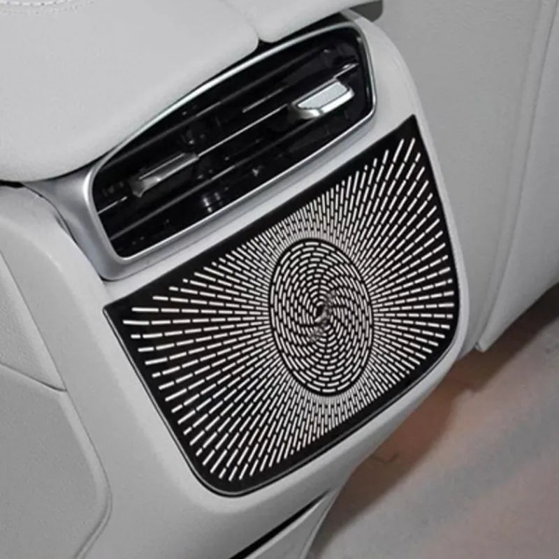 Cache décoratif arrière pour sortie d’air conditionné avec tapis anti-coup