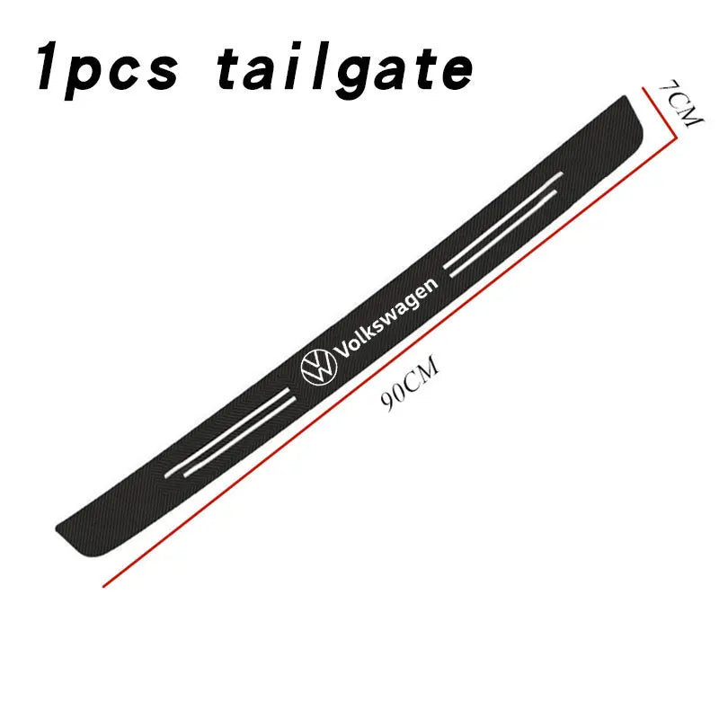 Protection de Seuil de Porte Carbone pour Volkswagen
