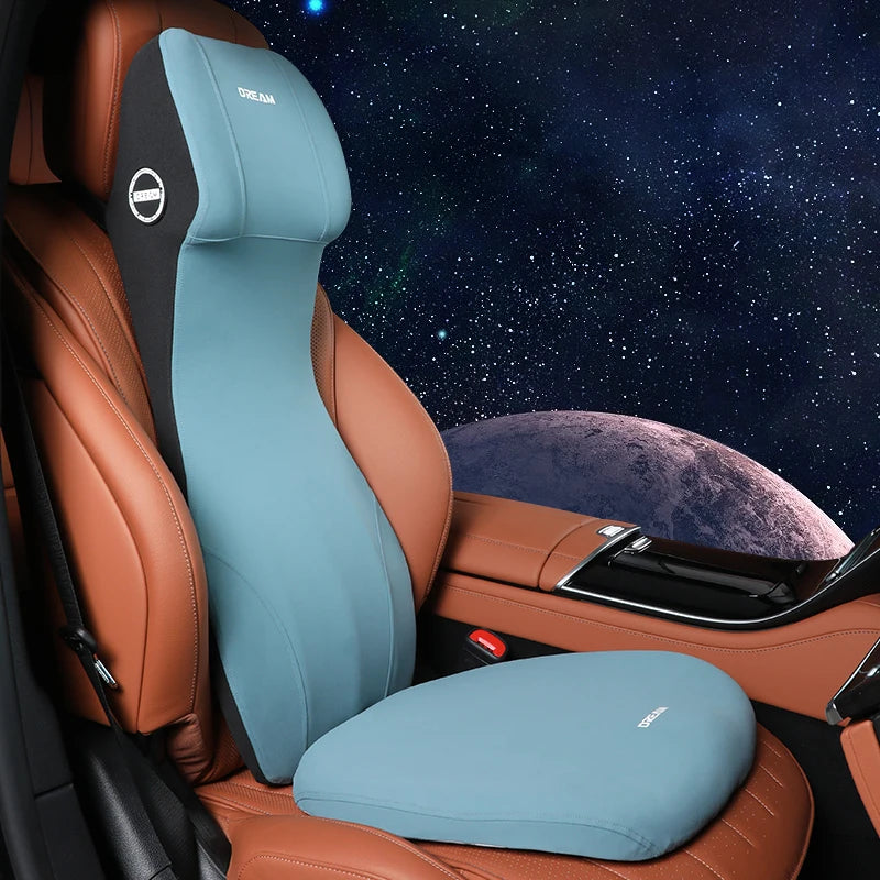 Coussin de soutien lombaire et appui-tête en mousse à mémoire