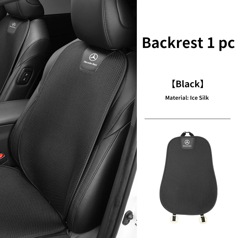 Coussin de siège auto antidérapant en soie glacée pour Mercedes-Benz