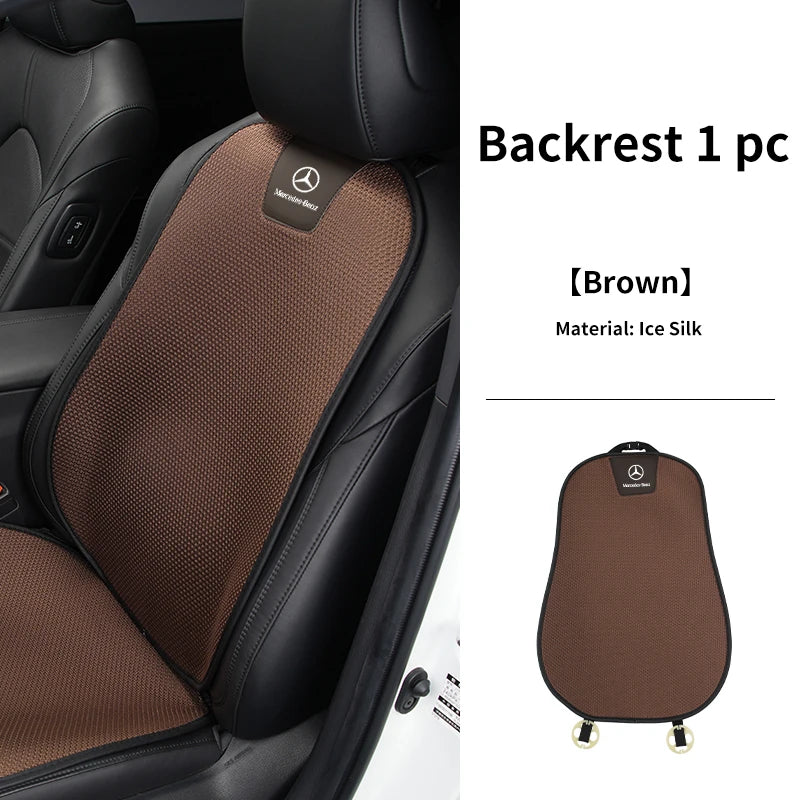 Coussin de siège auto antidérapant en soie glacée pour Mercedes-Benz