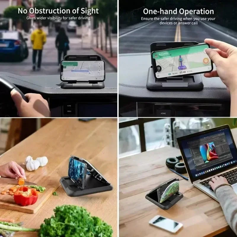Support de téléphone pour tableau de bord imitation carbone pour Mercedes-Benz