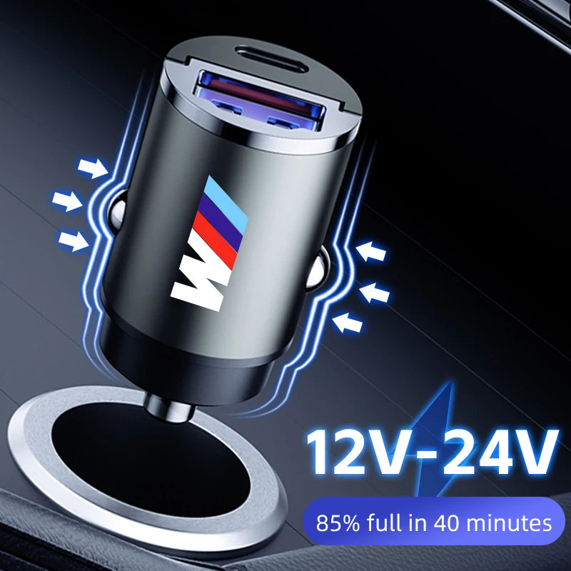 Chargeur de voiture rapide 60W USB Type-C pour BMW