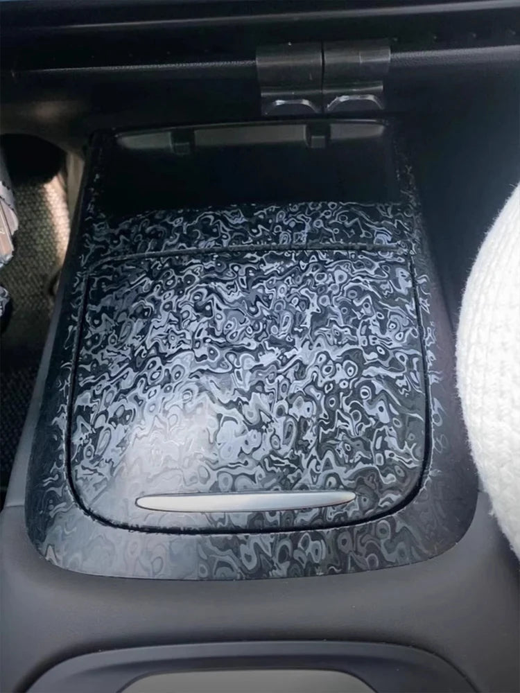 Film vinyle carbone forgé noir premium