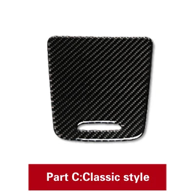 Center Storage Box Panel Trim Ashtray Cover Stickers for Mercedes Benz