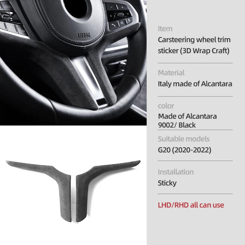 Cache Alcantara BMW G20/G28/G23