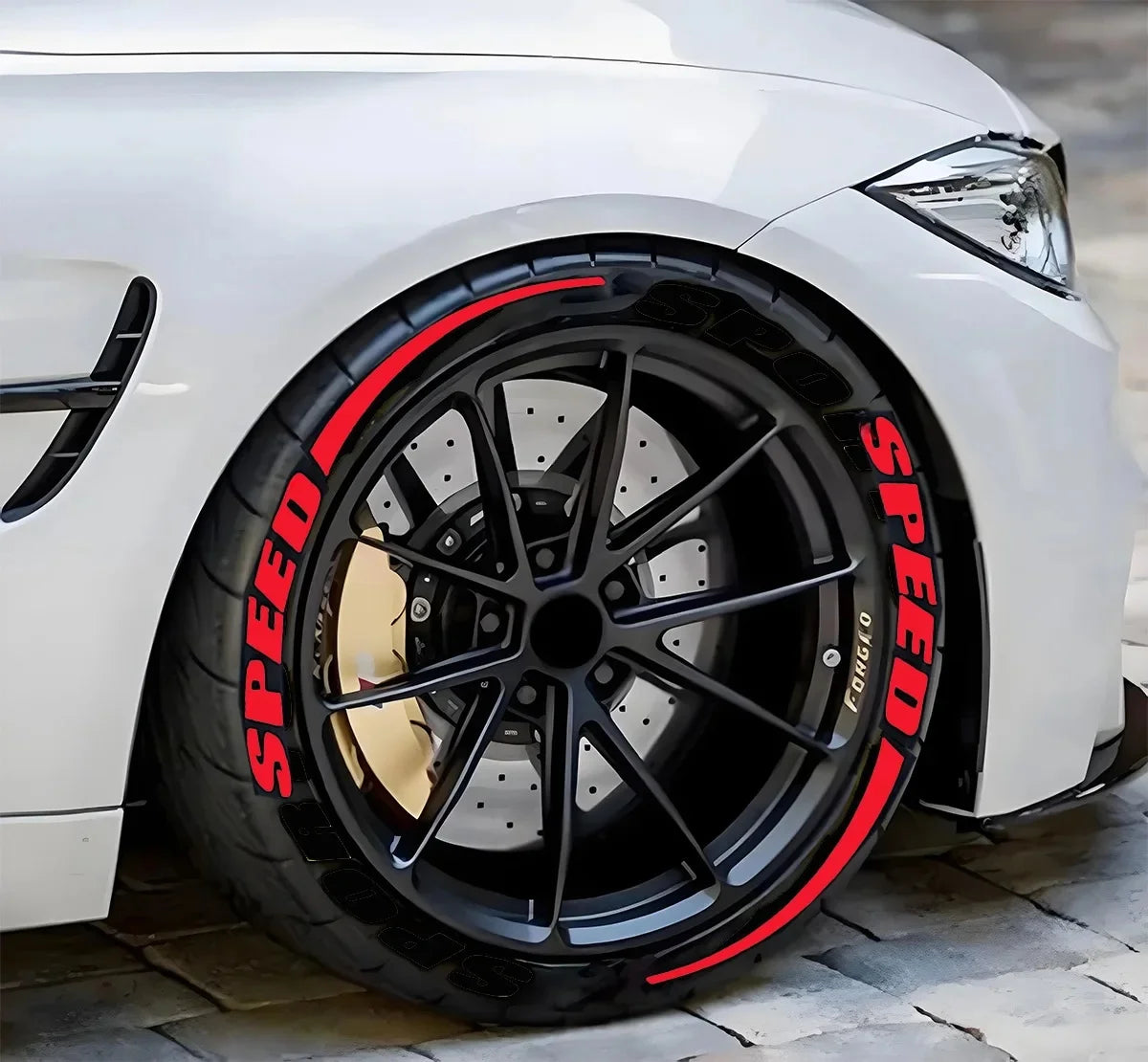 Stickers lettres pour pneus – Décoration et personnalisation DIY pour voiture