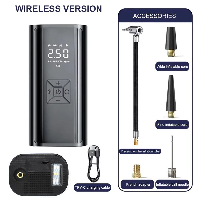 Pompe à air rechargeable sans fil