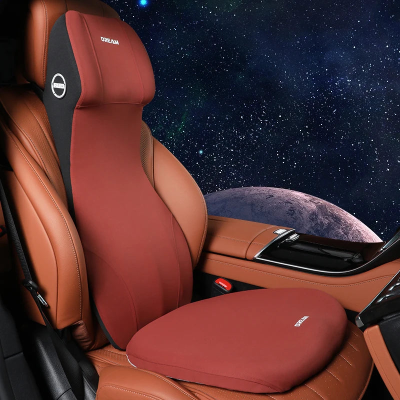 Coussin de soutien lombaire et appui-tête en mousse à mémoire