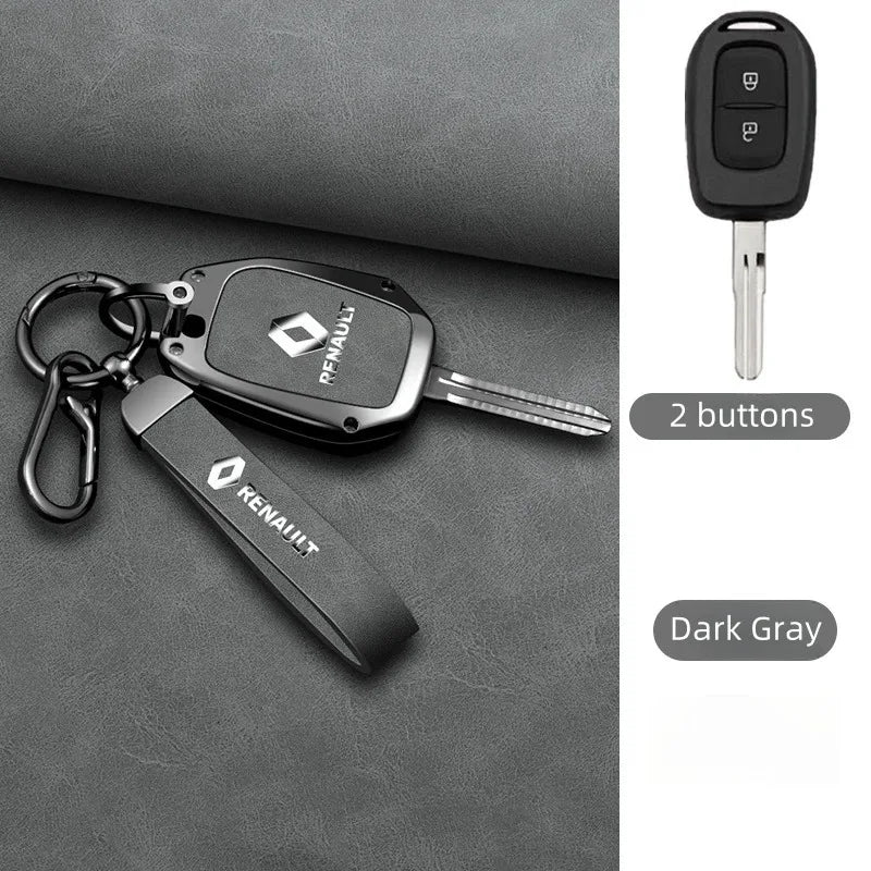 Coque de clé intelligente en alliage de zinc pour Renault