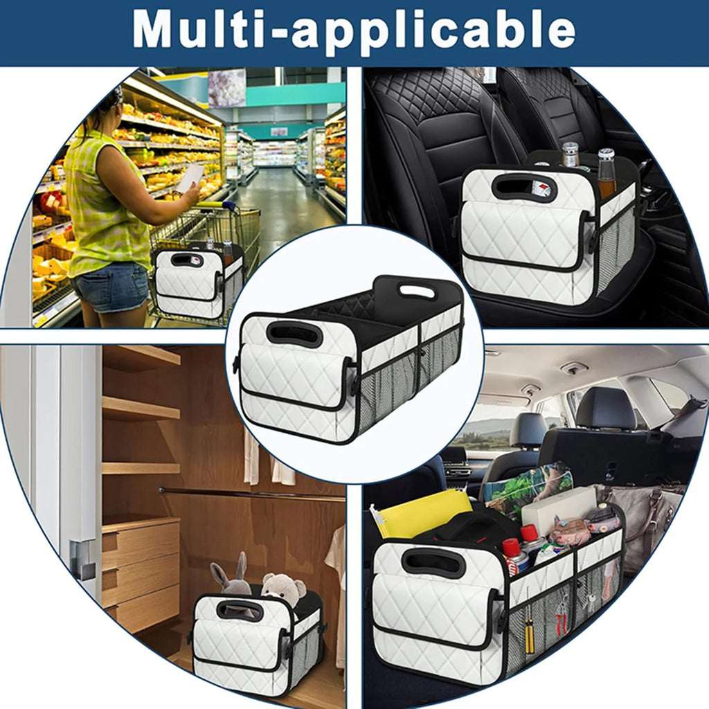 Organisateur de coffre pliable pour voiture 6 poches accessoires auto