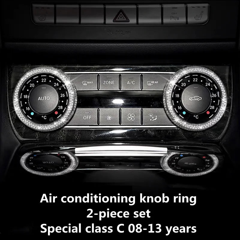 Autocollants décoratifs en cristal pour intérieur Mercedes-Benz W204/W205