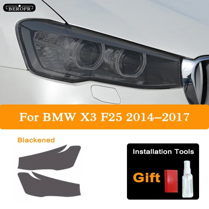 Film protecteur phare avant fumé ou transparent pour BMW