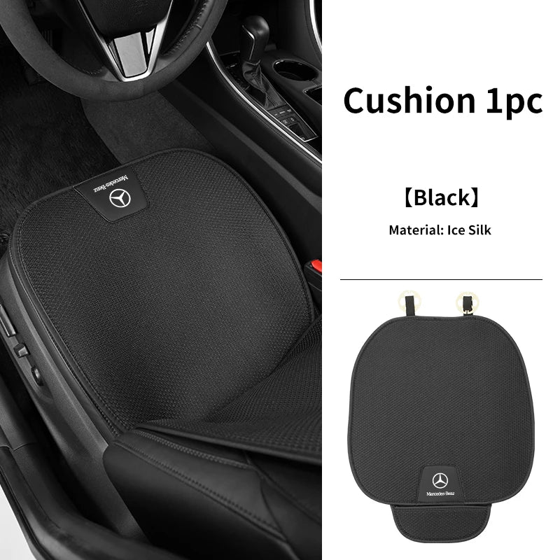 Coussin de siège auto antidérapant en soie glacée pour Mercedes-Benz