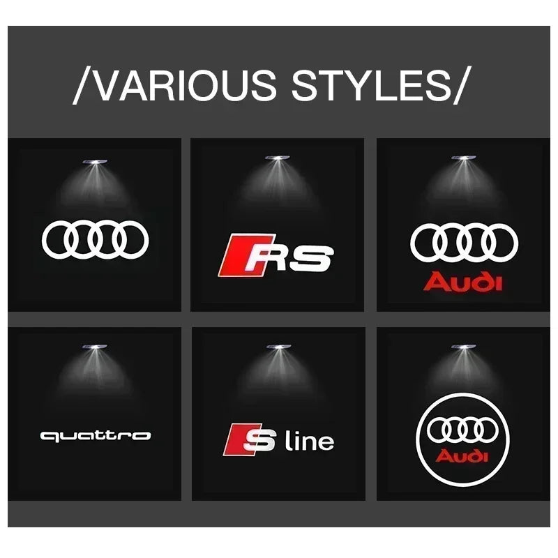 Lumières de Bienvenue LED Logo Audi HD