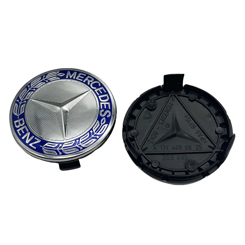 4pcs Enjoliveurs de moyeu 75mm pour Mercedes Benz
