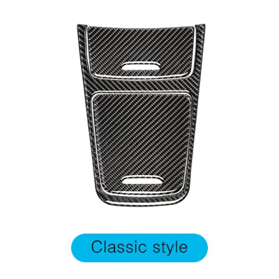 Center Storage Box Panel Trim Ashtray Cover Stickers for Mercedes Benz