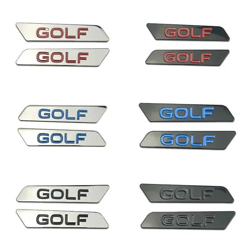 Stickers logo Golf pour poignée de réglage de siège Volkswagen