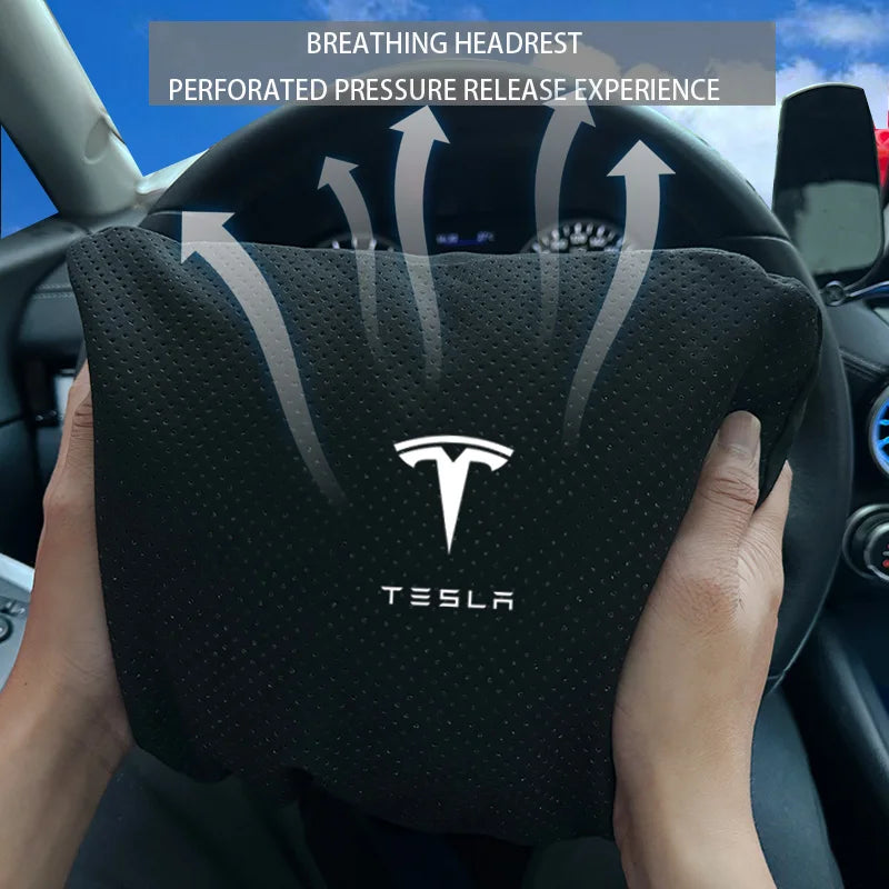 Appui-tête et coussin lombaire pour Tesla