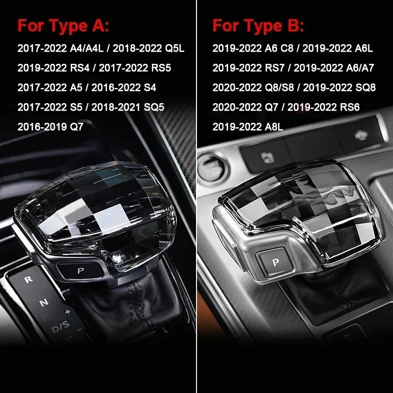 Cache levier de vitesse cristal pour Audi