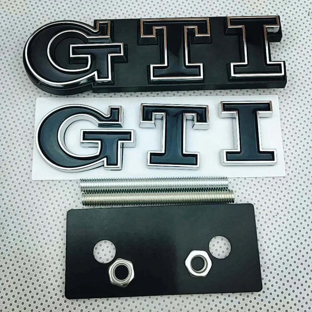 Emblèmes Métal 3D GTI pour VW Golf