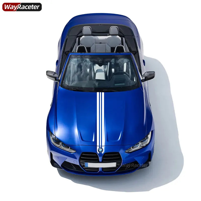 Bande adhésive capot décorative pour BMW