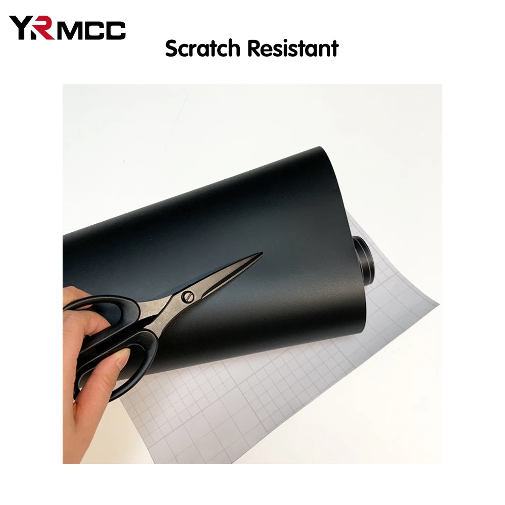 Film vinyle noir mat pour voiture et moto