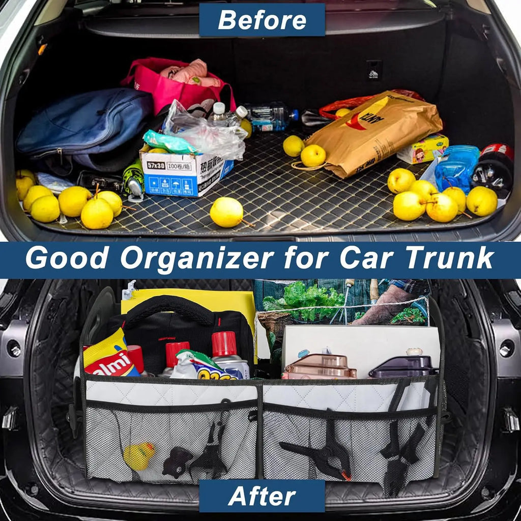 Organisateur de coffre pliable pour voiture 6 poches accessoires auto