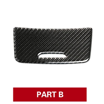 Center Storage Box Panel Trim Ashtray Cover Stickers for Mercedes Benz
