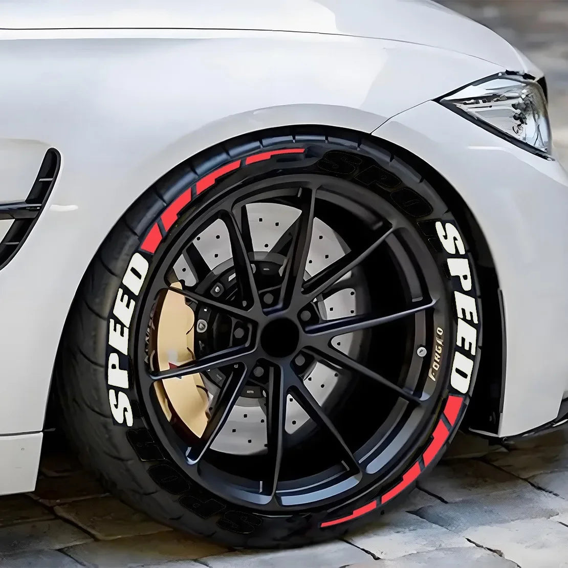 Stickers lettres pour pneus – Décoration et personnalisation DIY pour voiture