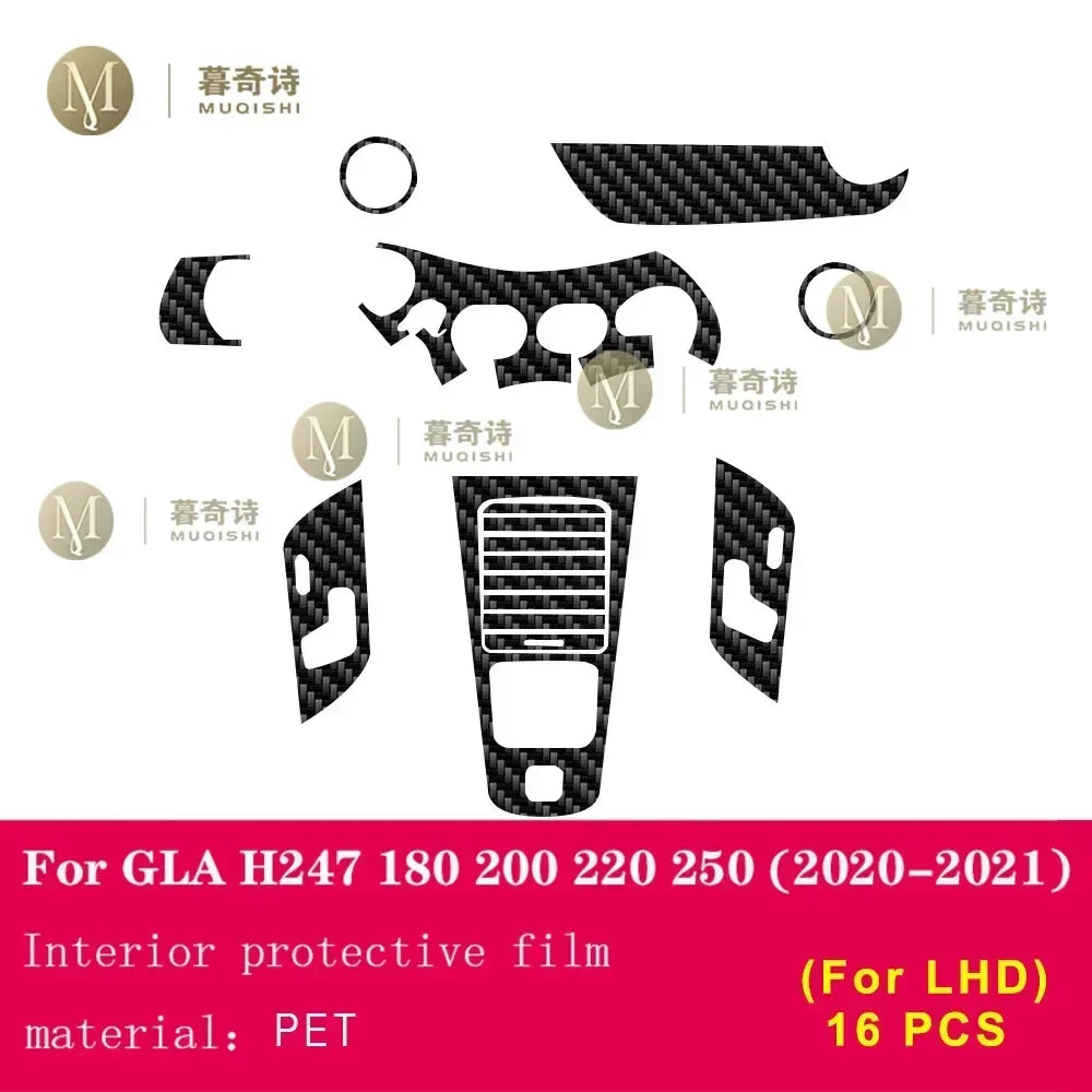 Film protecteur carbone 5D intérieur pour Mercedes-Benz