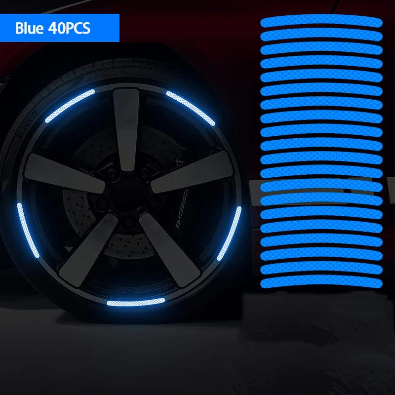 Lot de 40 stickers pour jantes – voiture, moto et vélo